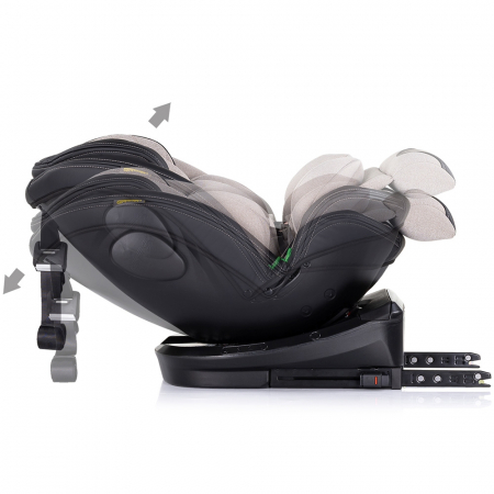 Scaun auto Chipolino Hypnotic I-Size 40-150 cm cu sistem Isofix si sezut rotativ tiramisu [8]
