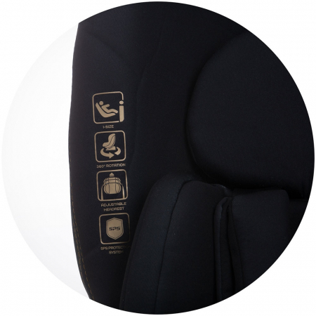 Scaun auto Chipolino Next Gen I-Size 40-150 cm ebony cu sistem Isofix [10]