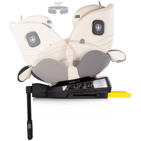 Scaun auto Chipolino Premium I-Size 40-150 cm cu sistem Isofix biscotta [6]