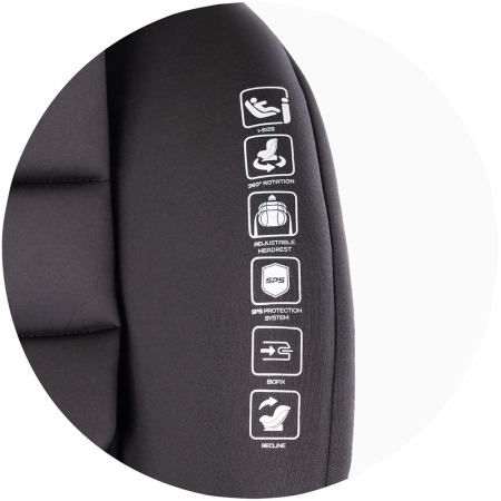 Scaun auto Chipolino Premium I-Size 40-150 cm cu sistem Isofix blackberry [11]
