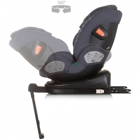 Scaun auto Chipolino Tourino I-Size 40-150 cm granite cu sistem Isofix [6]