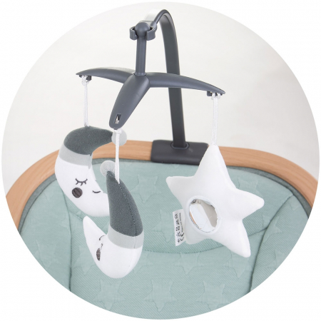 Scaunel balansoar Chipolino Velvet aloe wood [4]