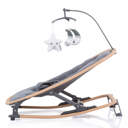 Scaunel balansoar Chipolino Velvet graphite wood [3]