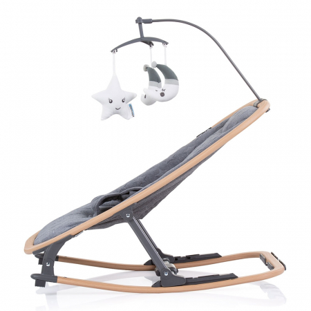 Scaunel balansoar Chipolino Velvet graphite wood [1]