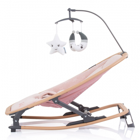 Scaunel balansoar Chipolino Velvet rose water wood [3]