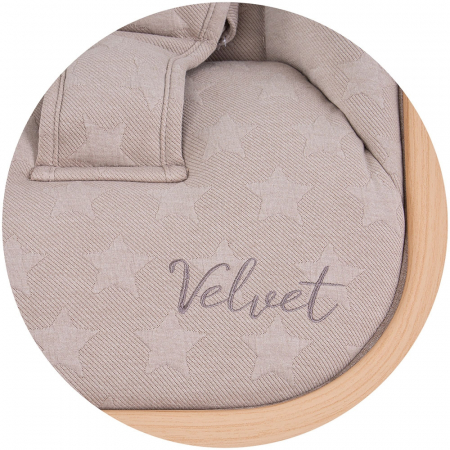 Scaunel balansoar Chipolino Velvet sand wood [4]