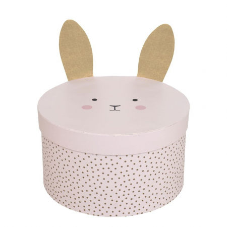 Set 2 cutii de depozitare din carton cu iepuras [1]