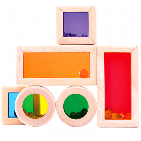 Set cuburi de construcţie zornăitoare colorate [3]