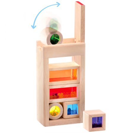 Set cuburi de construcţie zornăitoare colorate [4]