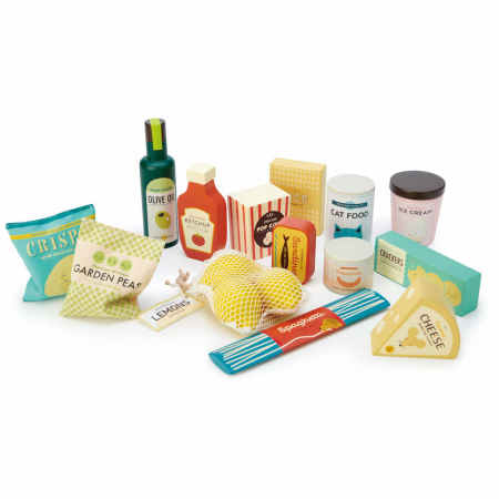 Set de produse alimentare 17 piese din lemn - Supermarket grocery set [0]