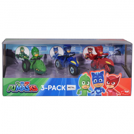 Set Dickie Toys 3 Motociclete Eroi in Pijama cu 3 figurine [1]