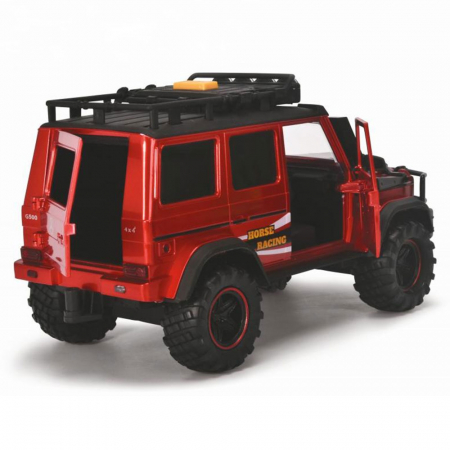 Set Dickie Toys Horse Trailer masina Mercedes-Benz AMG 500 cu remorca si figurine [4]