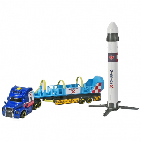 Set Dickie Toys Space Mission Truck Camion cu remorca si nava spatiala [0]