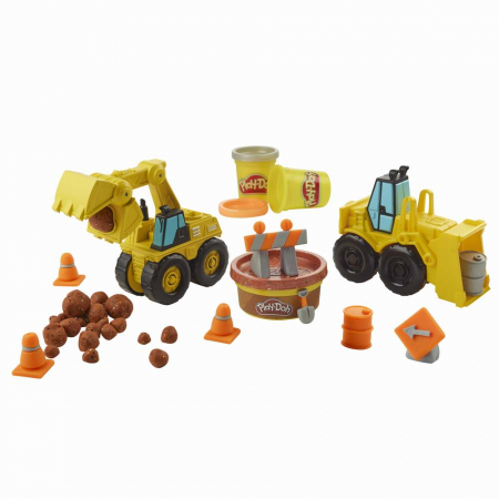 Set excavator si incarcator Play Doh [1]