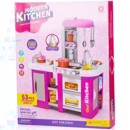 Set jucarie Chipolino Kitchen 72,5 cm cu sistem de curgere apa, lumini, sunete si 53 accesorii [8]