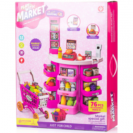 Set jucarie Chipolino Supermarket 78 cm cu lumini, sunete si 76 accesorii [11]