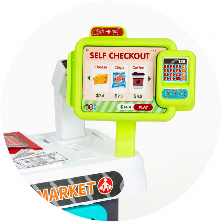 Set jucarie Chipolino Supermarket 87 cm cu lumini, sunete si 81 accesorii [11]