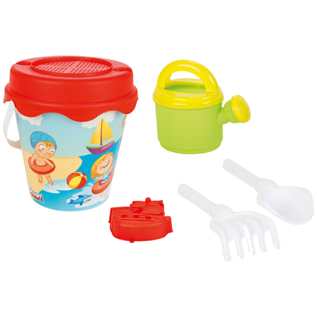 JUCĂRII PENTRU EXTERIOR - Set jucarii nisip Pilsan Sweety Bucket cu 6 piese
