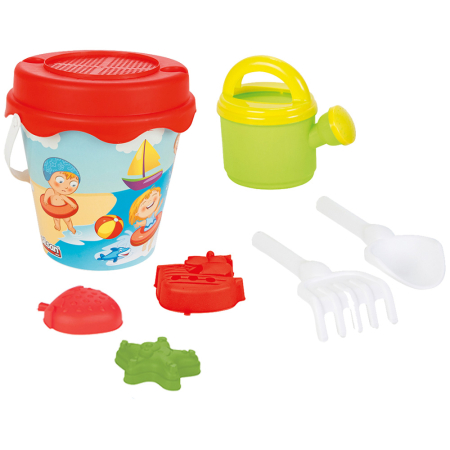 JUCĂRII PENTRU EXTERIOR - Set jucarii nisip Pilsan Sweety Bucket cu 8 piese
