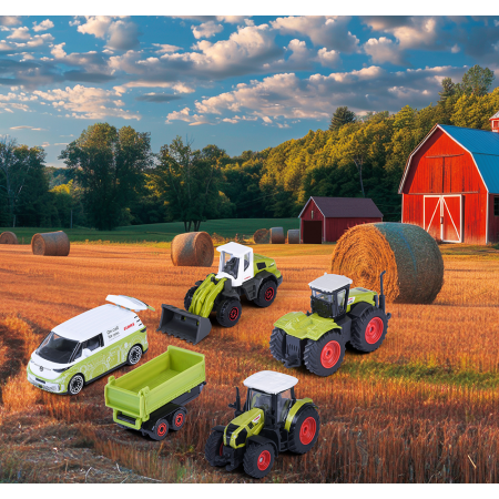Set Majorette Claas Farm cu 5 vehicule [4]
