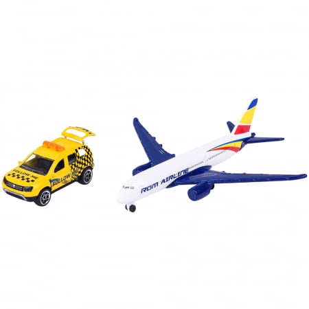 VEHICULE - Set Majorette Dacia Duster Airport cu o masinuta si un avion