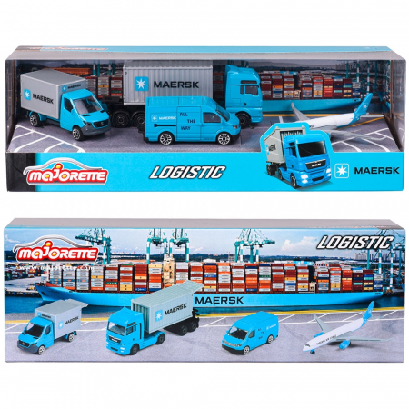 Set Majorette MAERSK Logistic cu 4 vehicule [6]
