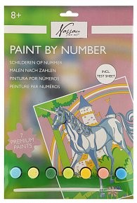 Set pictura pe numere 33,5 x 23,8 cm cu unicorn [1]