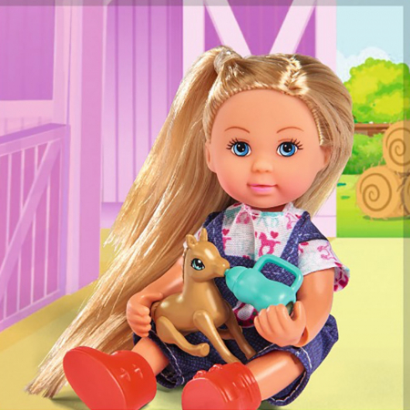 Set Simba Evi Love Doctor Evi Welcome Horse papusa 12 cm cu figurina cal si accesorii [5]