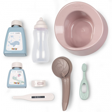 Set Smoby Baby Nurse cadita, olita si accesorii pentru papusi [3]