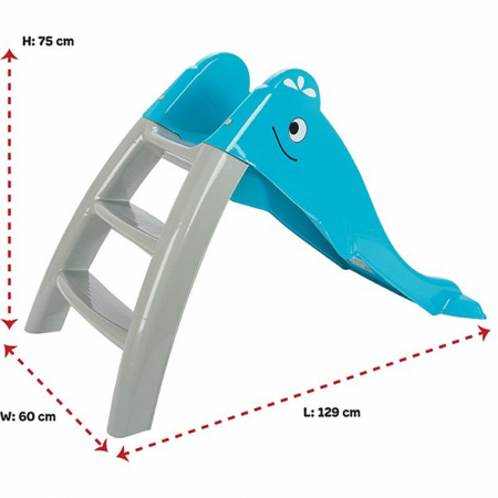 Tobogan Pilsan Dolphin Water Slide blue [2]
