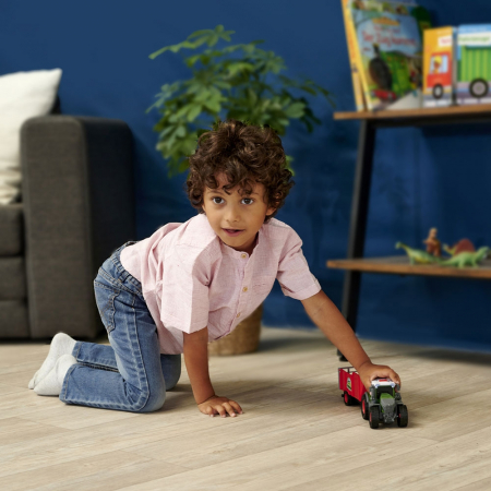 Tractor Dickie Toys Fendt Farm cu remorca [8]