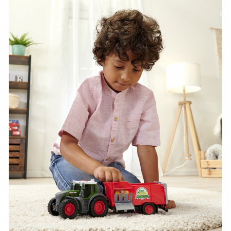 Tractor Dickie Toys Fendt Farm cu remorca [9]