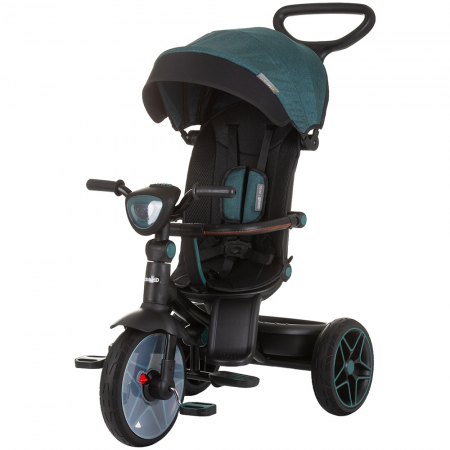 TRICICLETE COPII - Tricicleta cu copertina si sezut reversibil Chipolino Derby teal