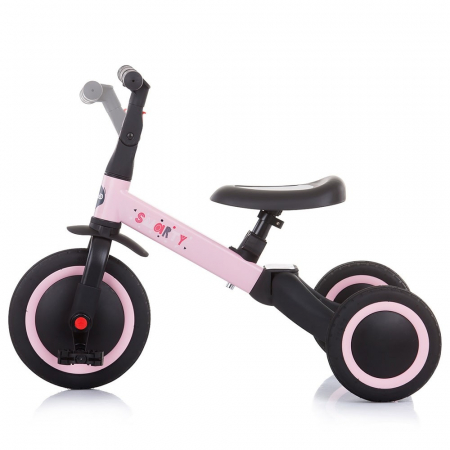 Tricicleta si Bicicleta 2 in 1 Smarty Chipolino light pink [2]