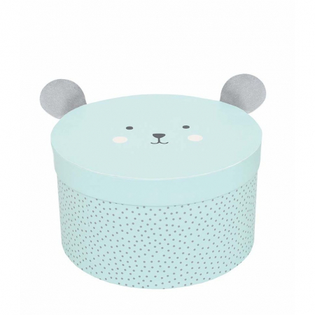 Set 2 cutii de depozitare din carton cu ursulet [1]