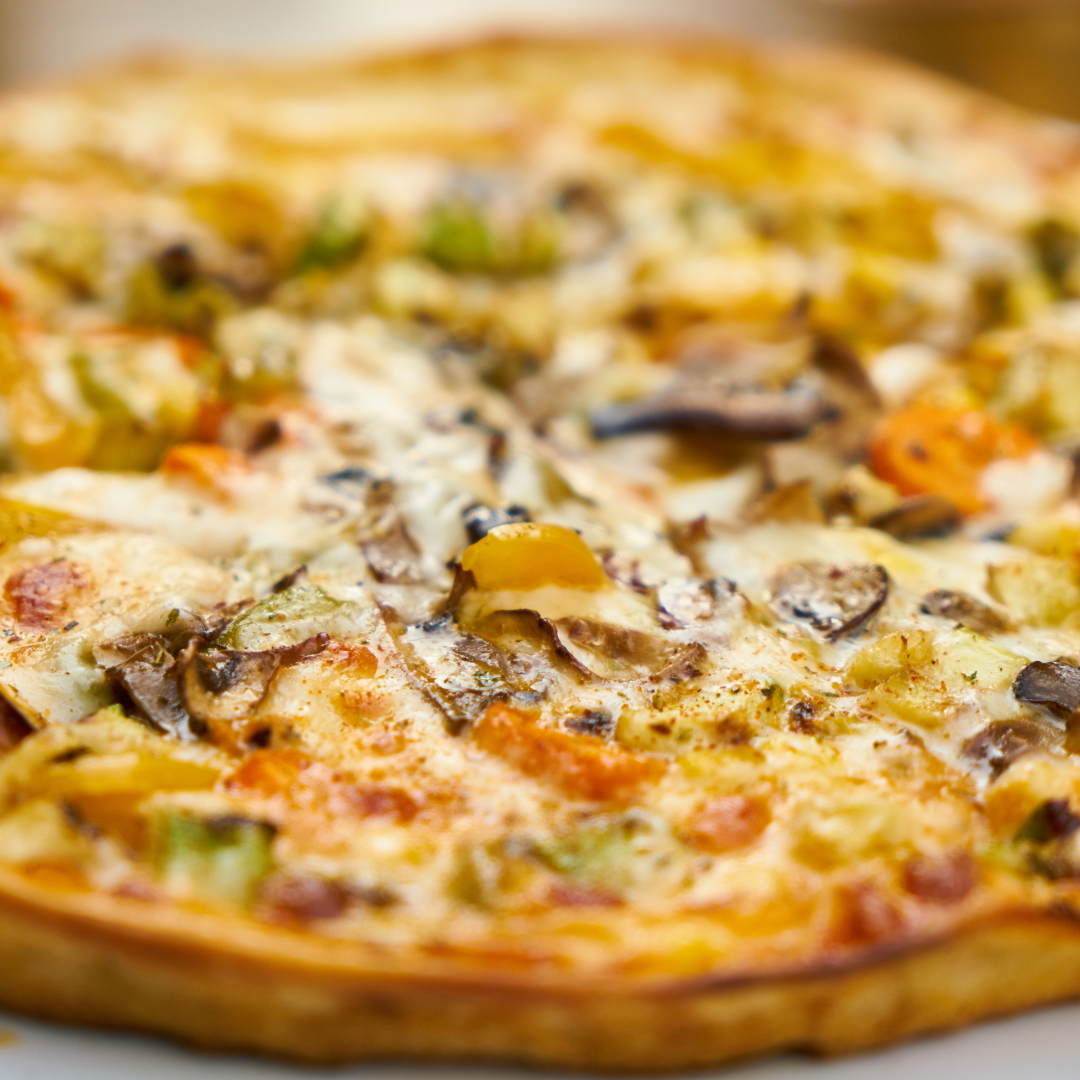 Pizza cu ciuperci galbiori deshidratate, o aroma unica