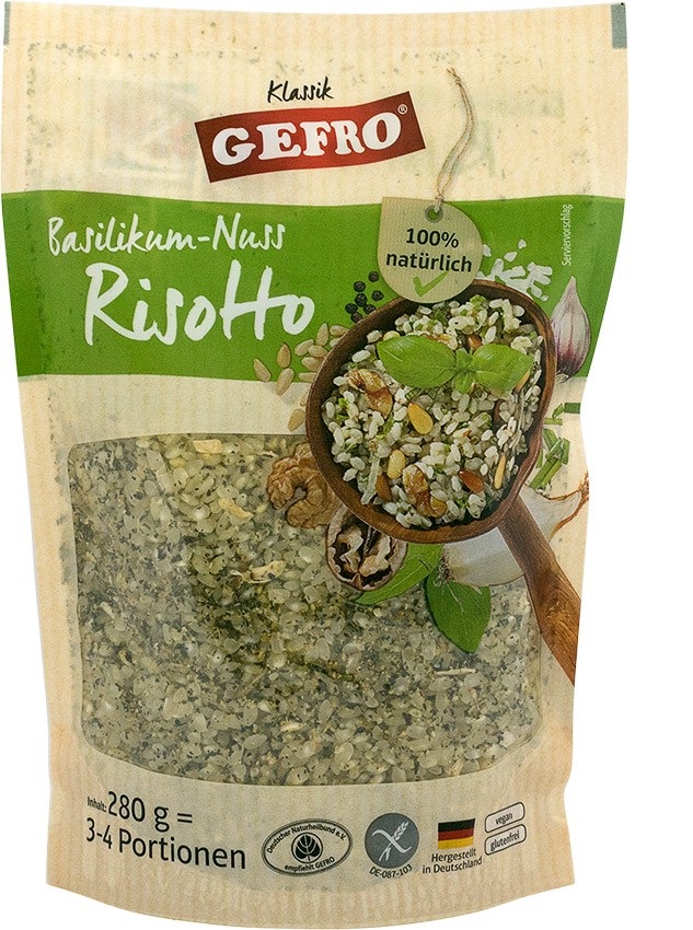 Risotto cu busuioc si nuca