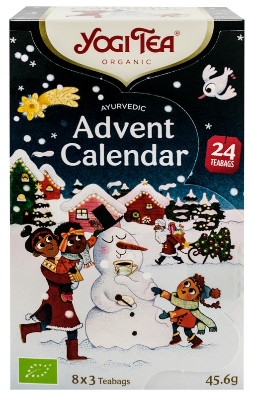 Ceaiuri, Cafea si Inlocuitori - Selectie de ceaiuri bio Calendar Advent, 24 pliculete, 45.6g Yogi Tea