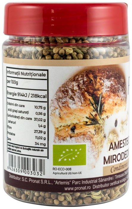 Amestec bio de mirodenii pentru paine, 110g Pronat [2]
