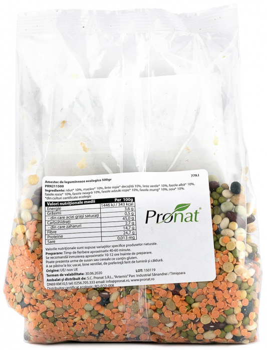 Amestec de leguminoase bio, 500g Pronat [3]