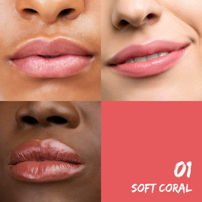 Balsam bio de buze 01 Soft Coral, 7g Sante [2]