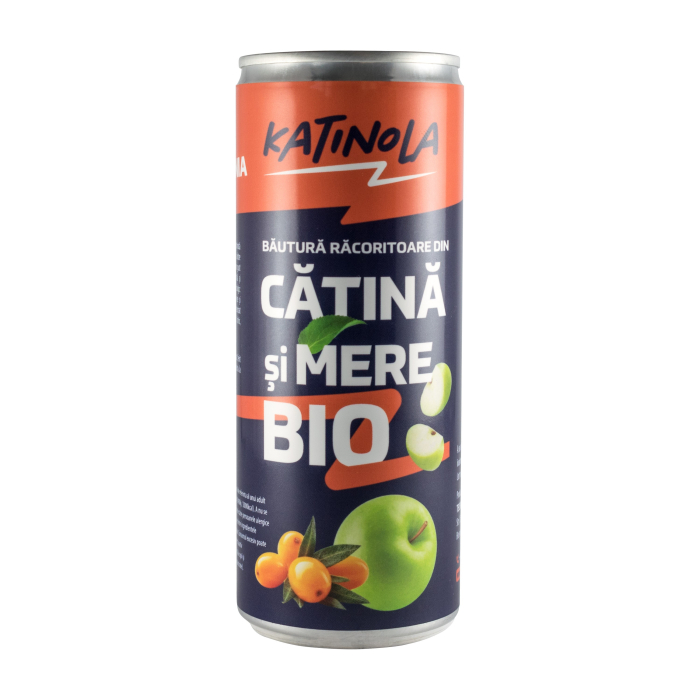 Bautura racoritoare carbogazoasa bio din catina si mere 250ml. Katinola [1]