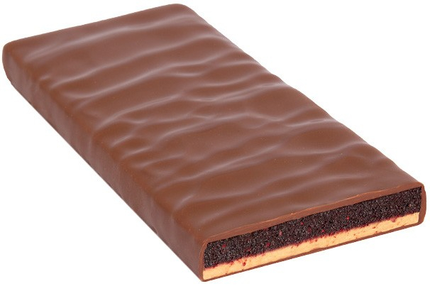 Bio + fair ciocolata cu lapte umpluta cu crema de marzipan, fructe de padure si migdale, 70g Zotter [2]