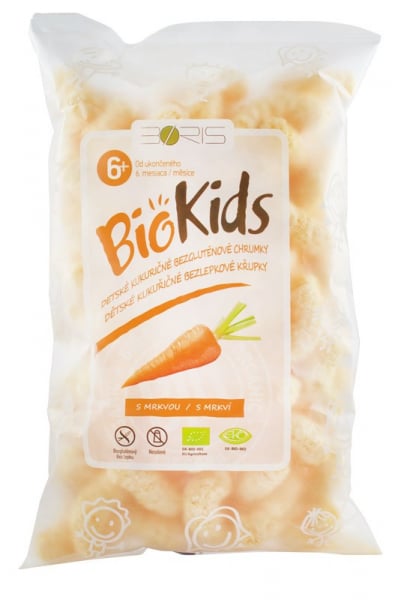 BioKids - Pufuleti BIO cu morcovi, 55 g [1]