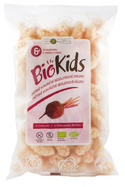 BioKids - Pufuleti BIO cu sfecla rosie, 55 g [1]