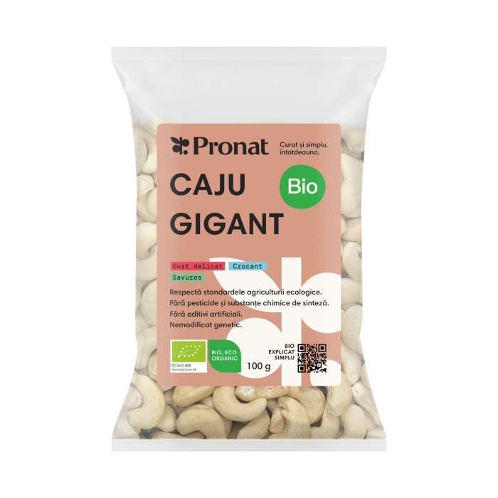 Caju intreg, natur, bio, 100g Pronat [2]