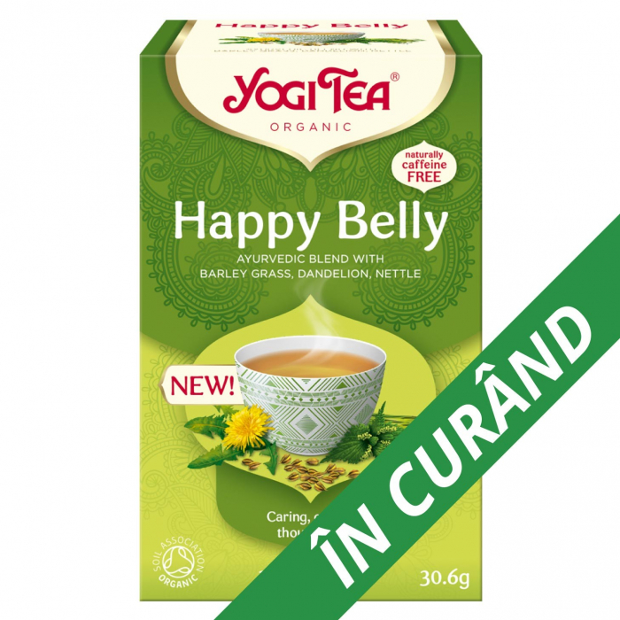Ceai bio Happy Belly, 17 pliculete a 1,8g / 30,6 Yogi Tea [1]