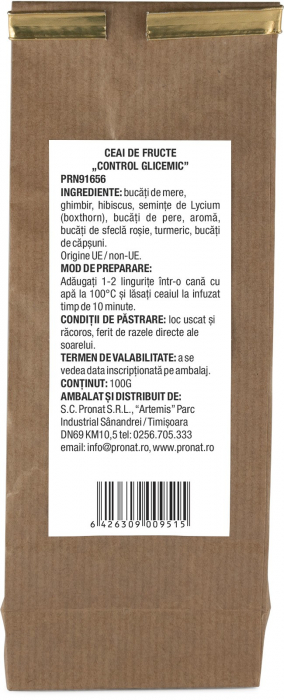 Ceai de fructe Control glicemic 100g Pronat [2]