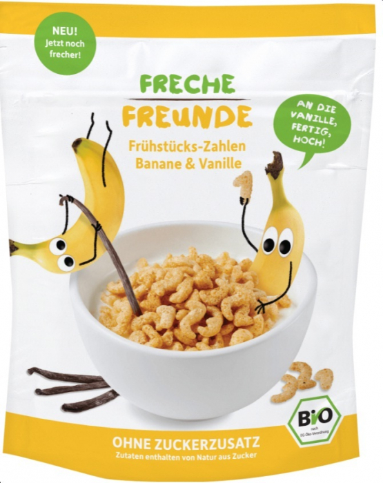 Cereale pentru mic dejun cu banane si vanilie bio 125g [1]