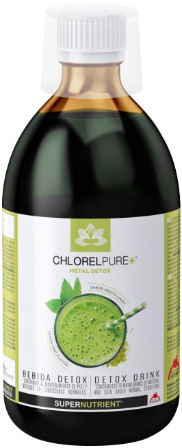 Chlorelpure + bautura detoxifianta cu aroma de menta si lamaie, 500ml Intersa Labs [2]
